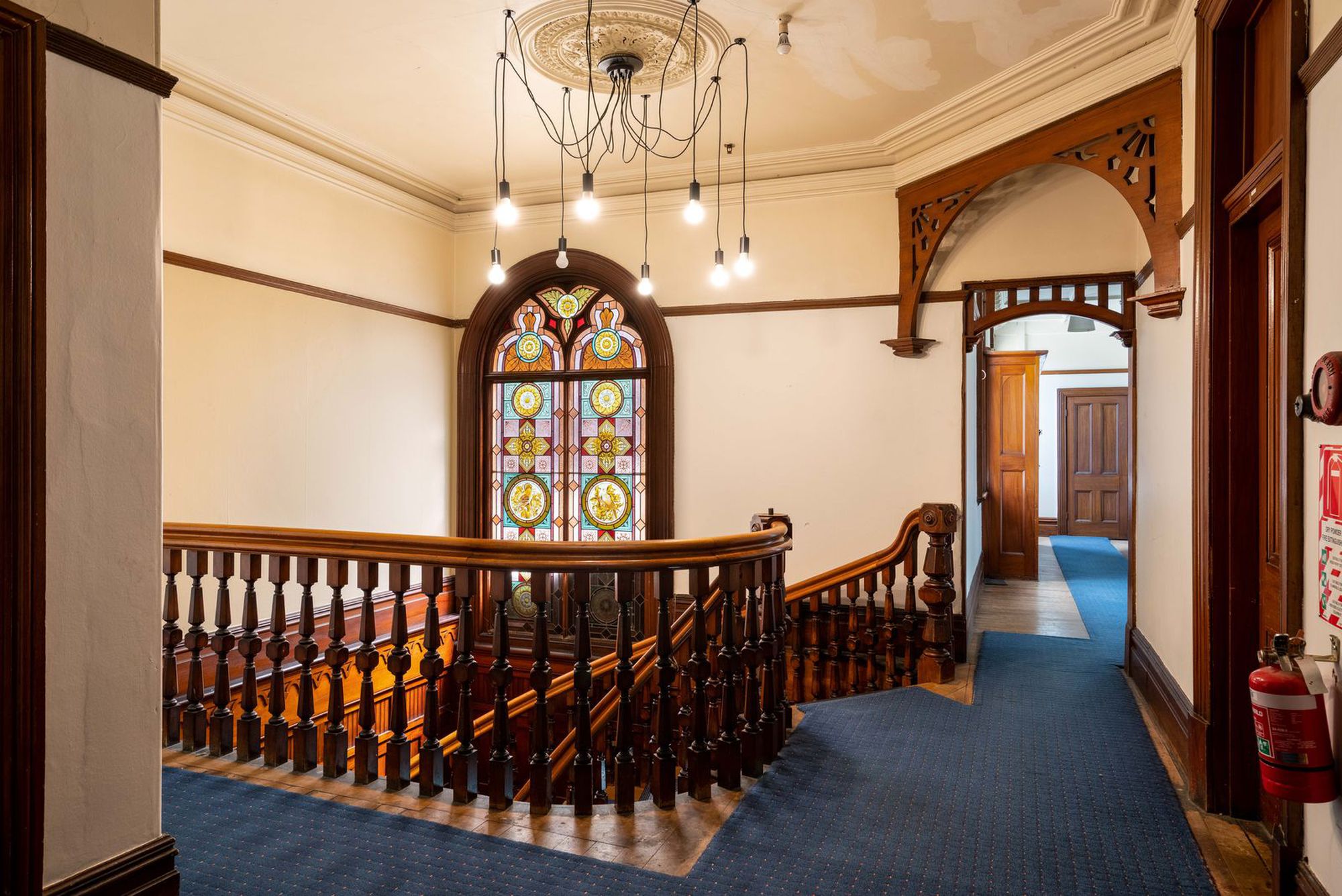 Dunedin stained glass landing