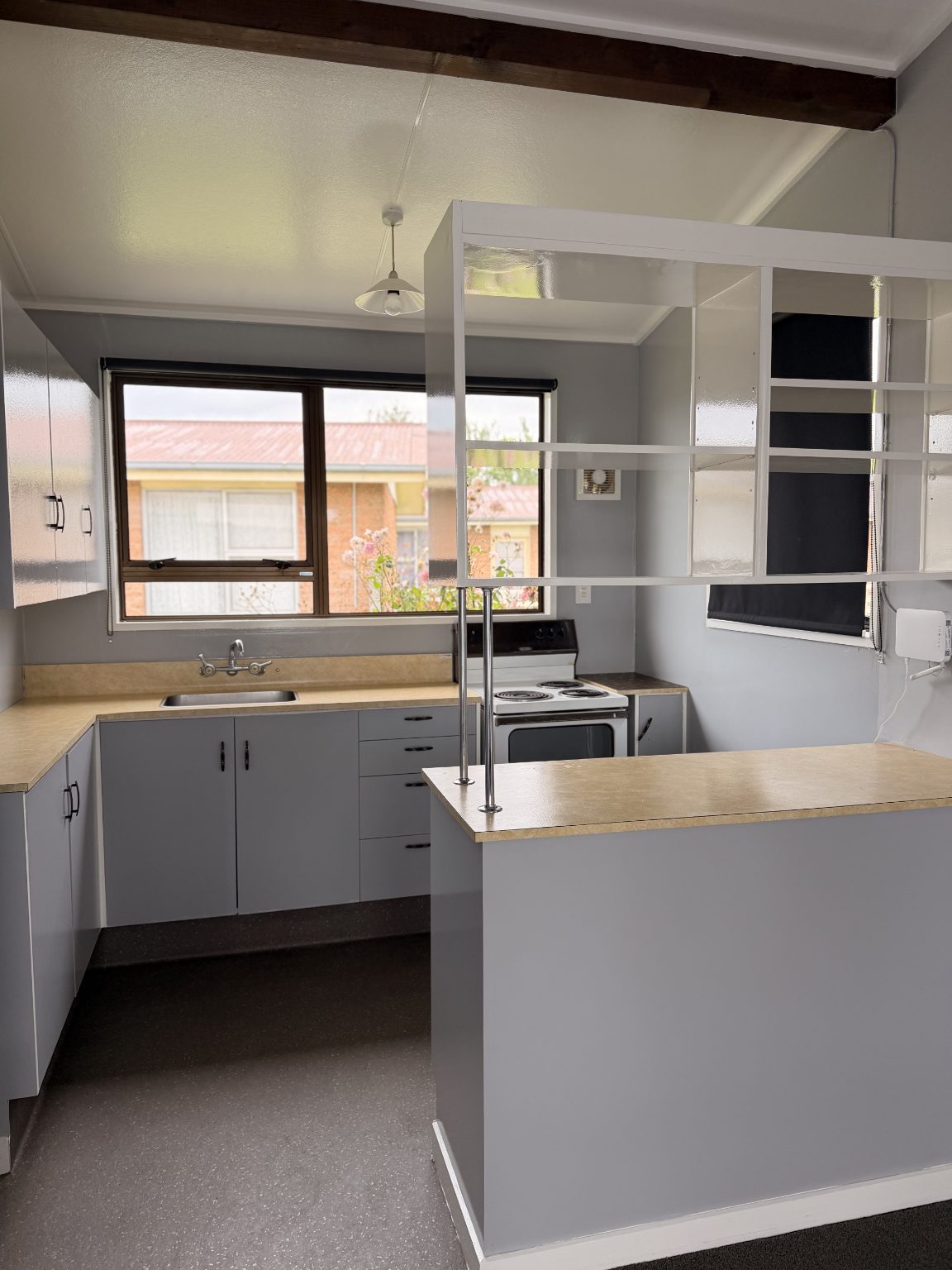 Southland unit open plan kitchen